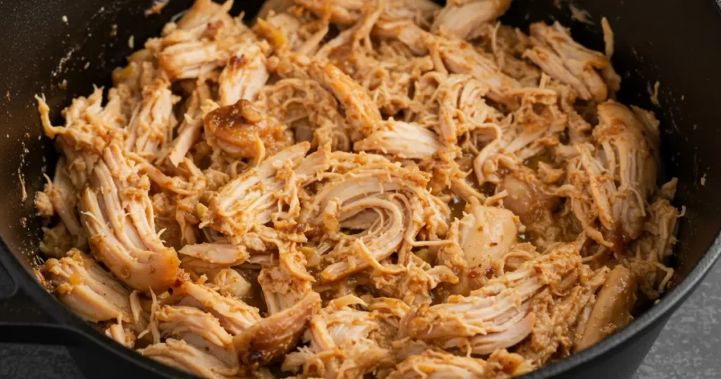 Dutch Oven Shredded Chicken