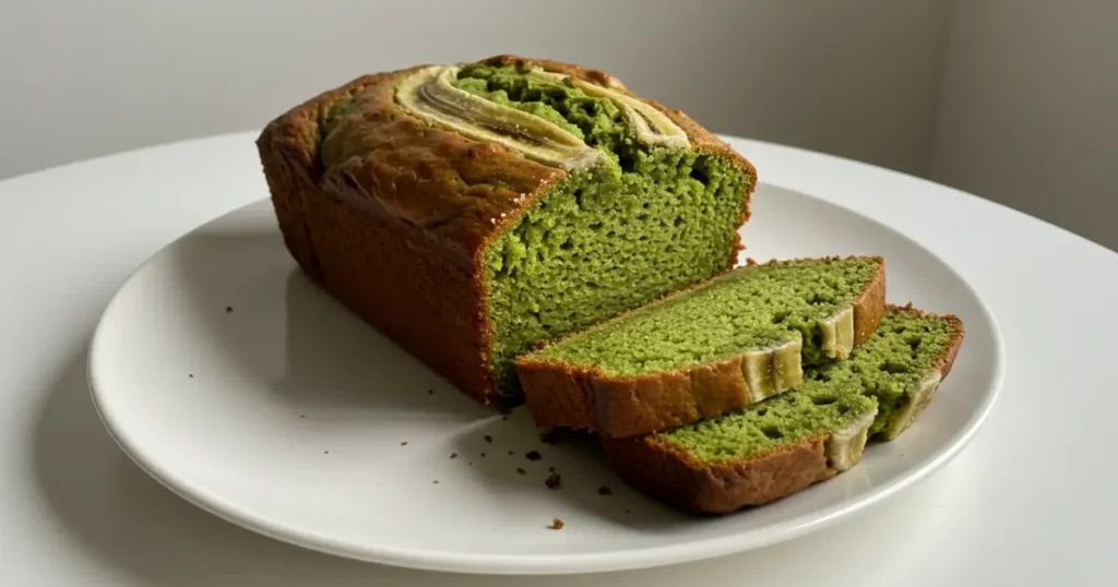 Matcha banana bread