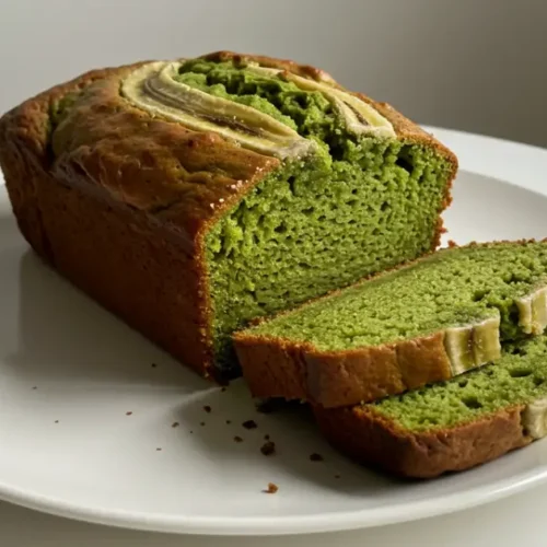 Matcha banana bread