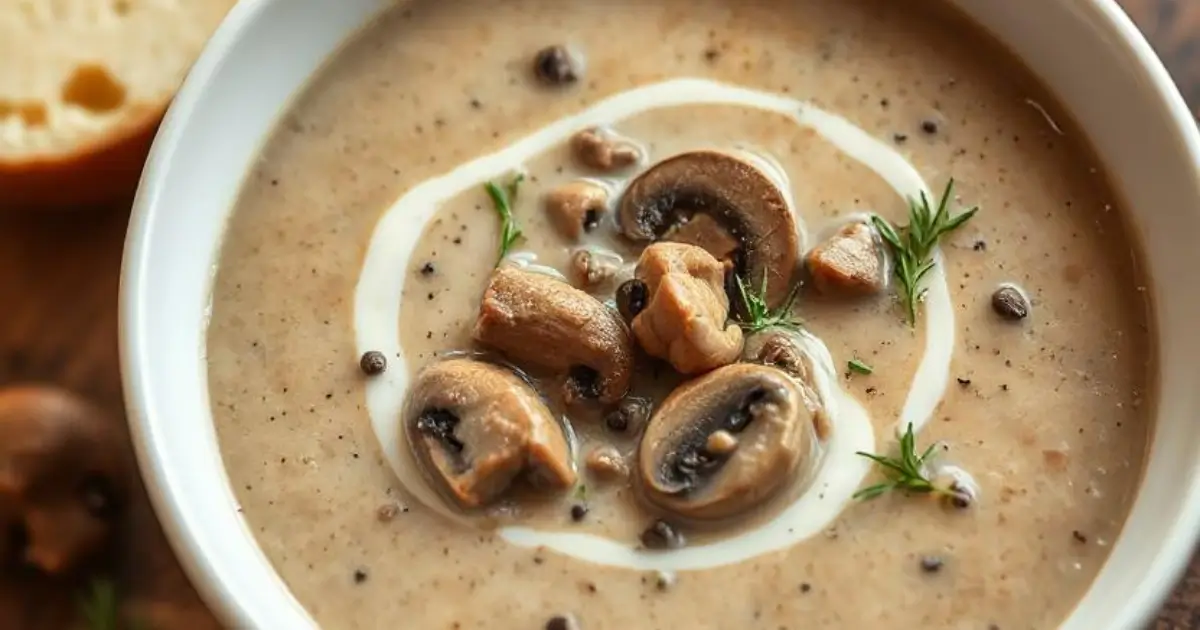 mushroom brie soup