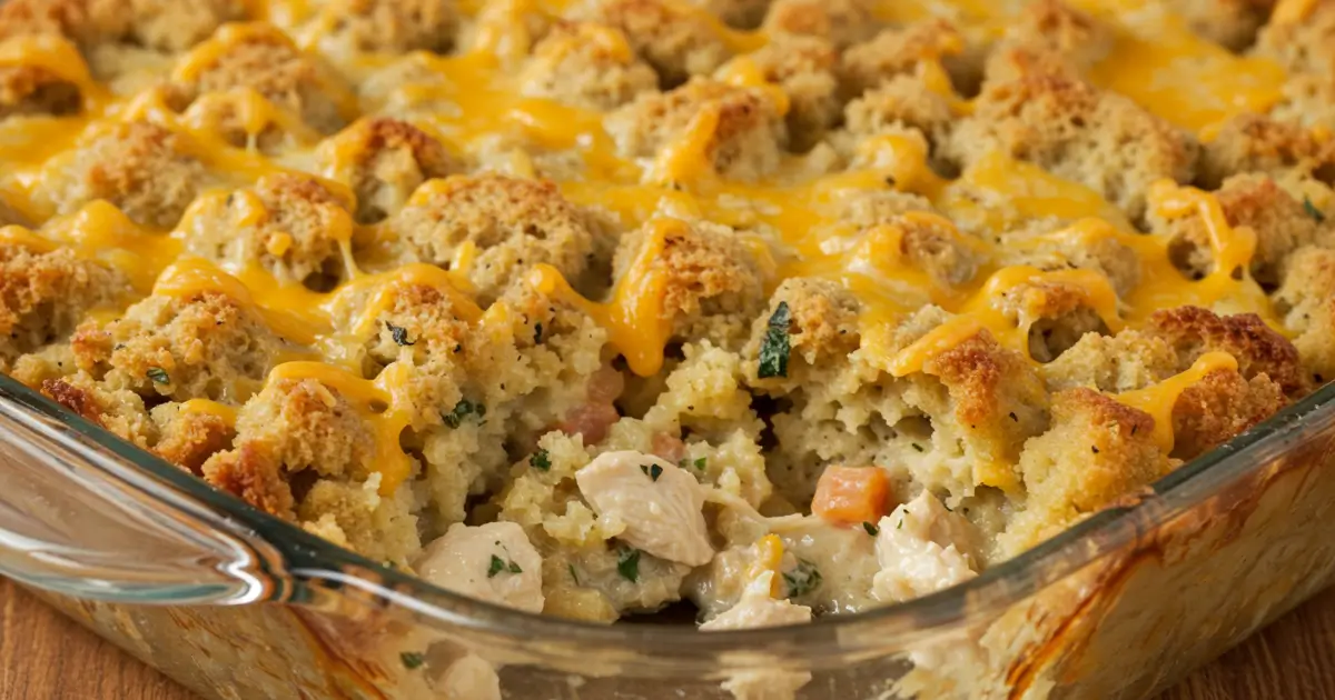 chicken stuffing casserole
