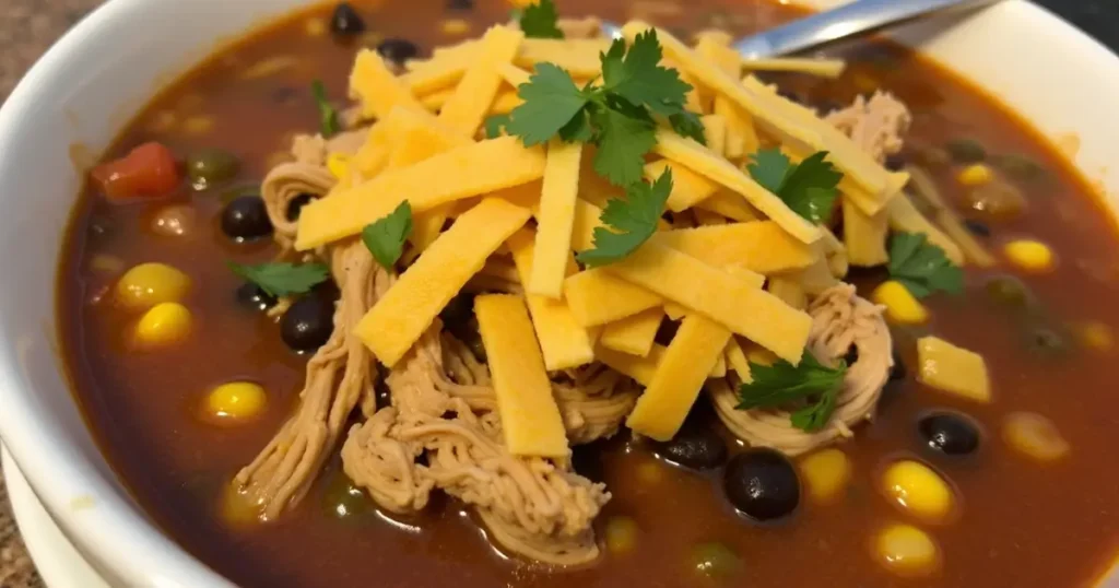 crockpot chicken tortilla soup