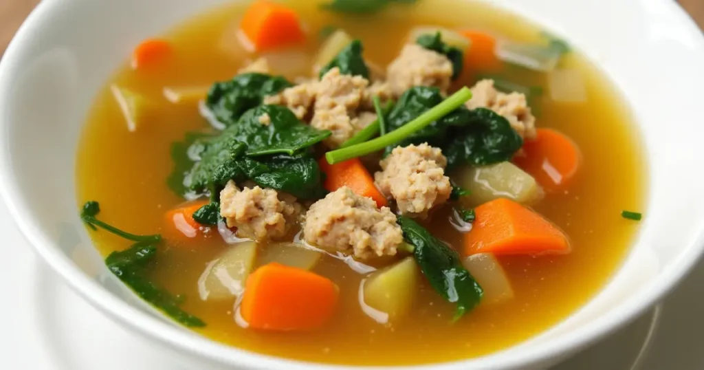 ground turkey soup