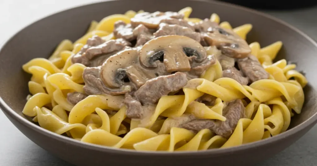 instant pot beef stroganoff