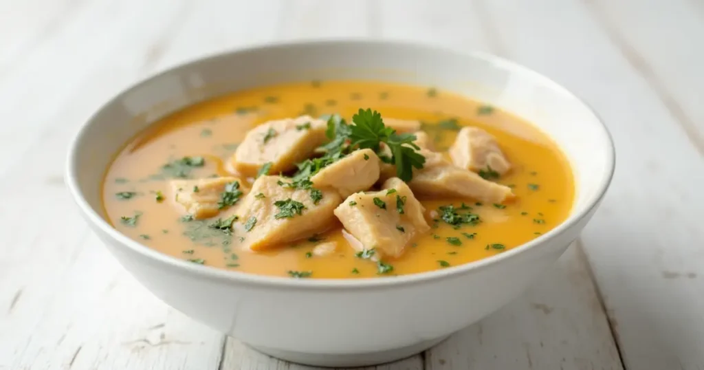 soup with chicken