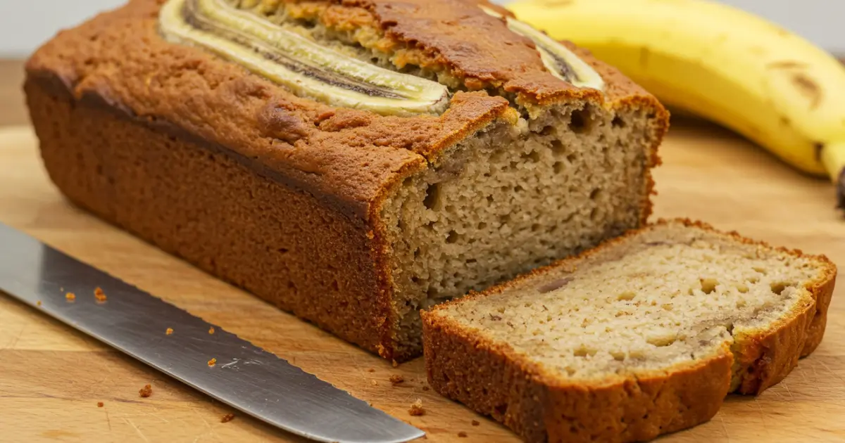 3 ingredient banana bread