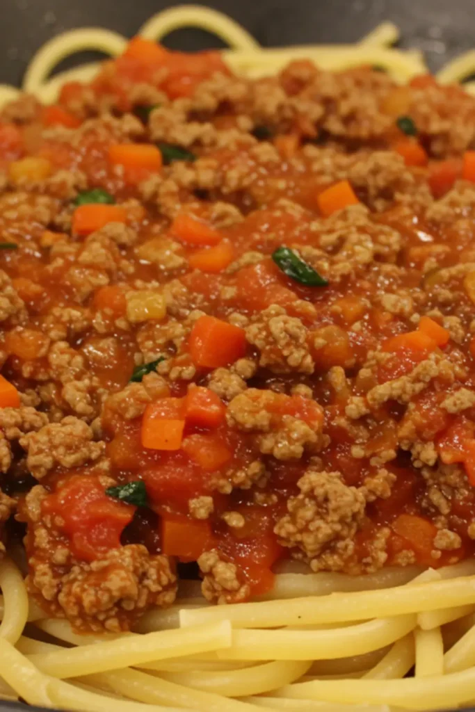 Easy beef bolognese recipe