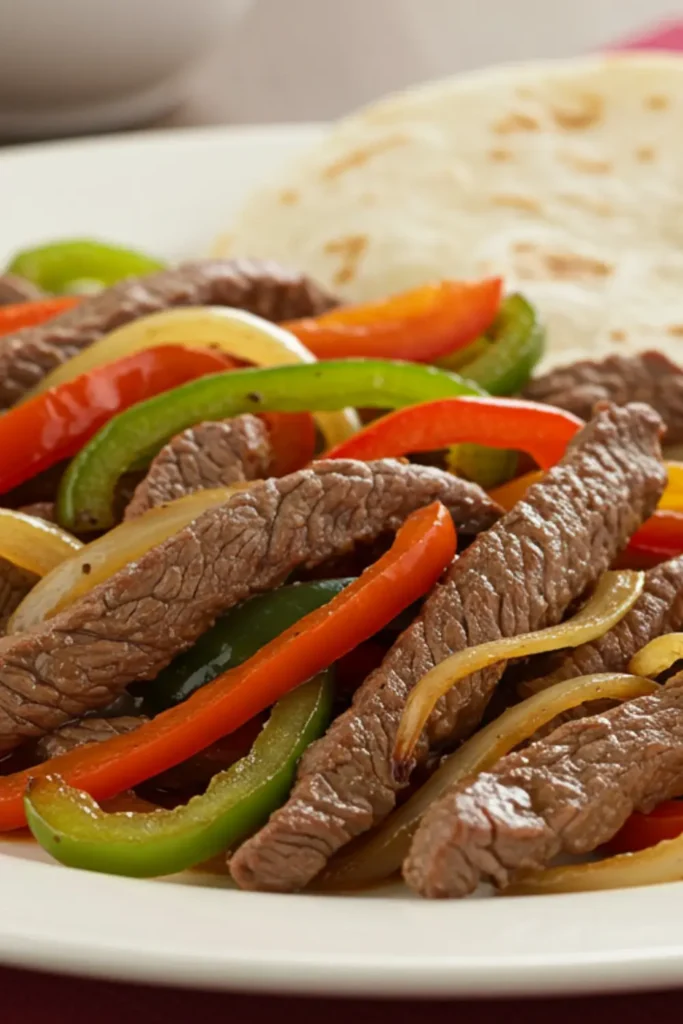 Easy beef fajitas
