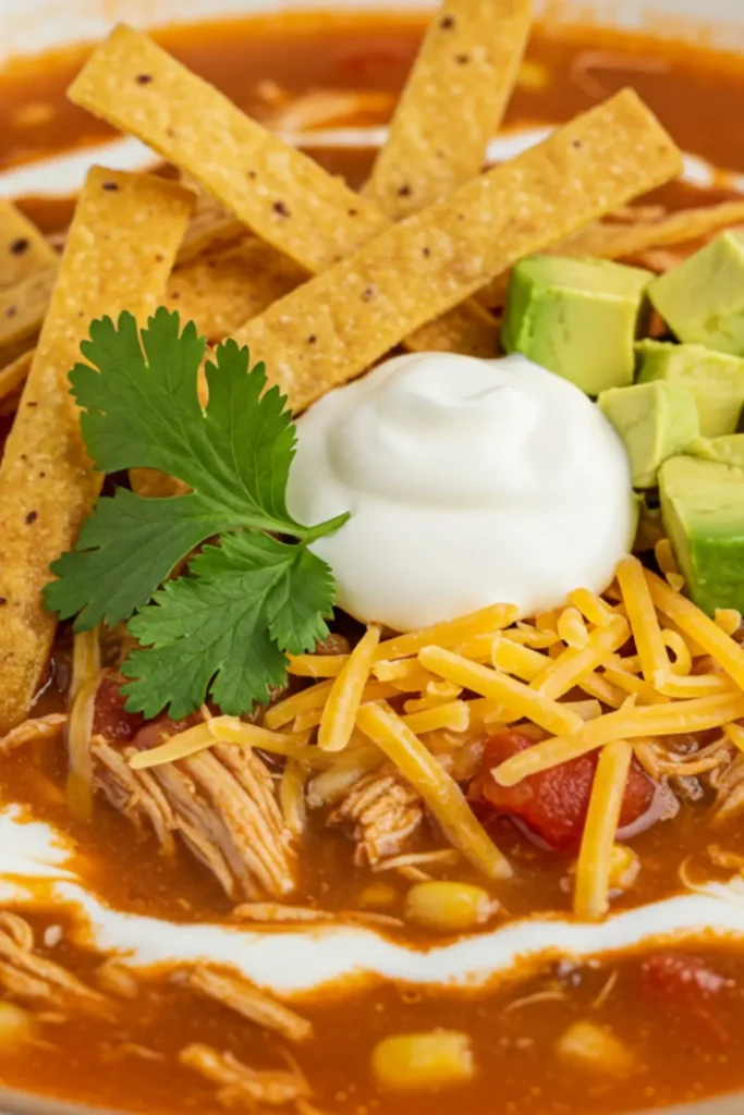 Easy chicken tortilla soup recipe