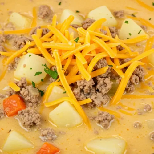 cheeseburger soup crockpot