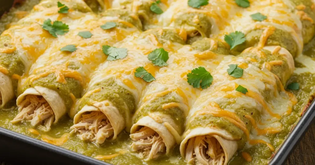 green chili chicken enchiladas