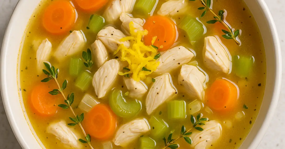 lemon chicken soup