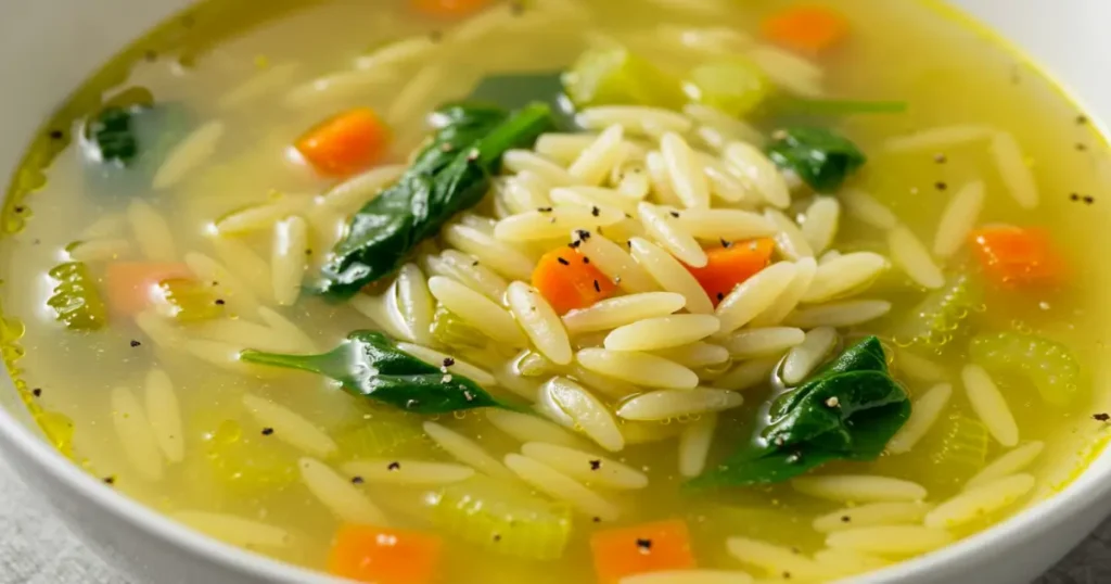 lemon orzo soup