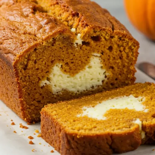 pumpkin bread with cream cheese
