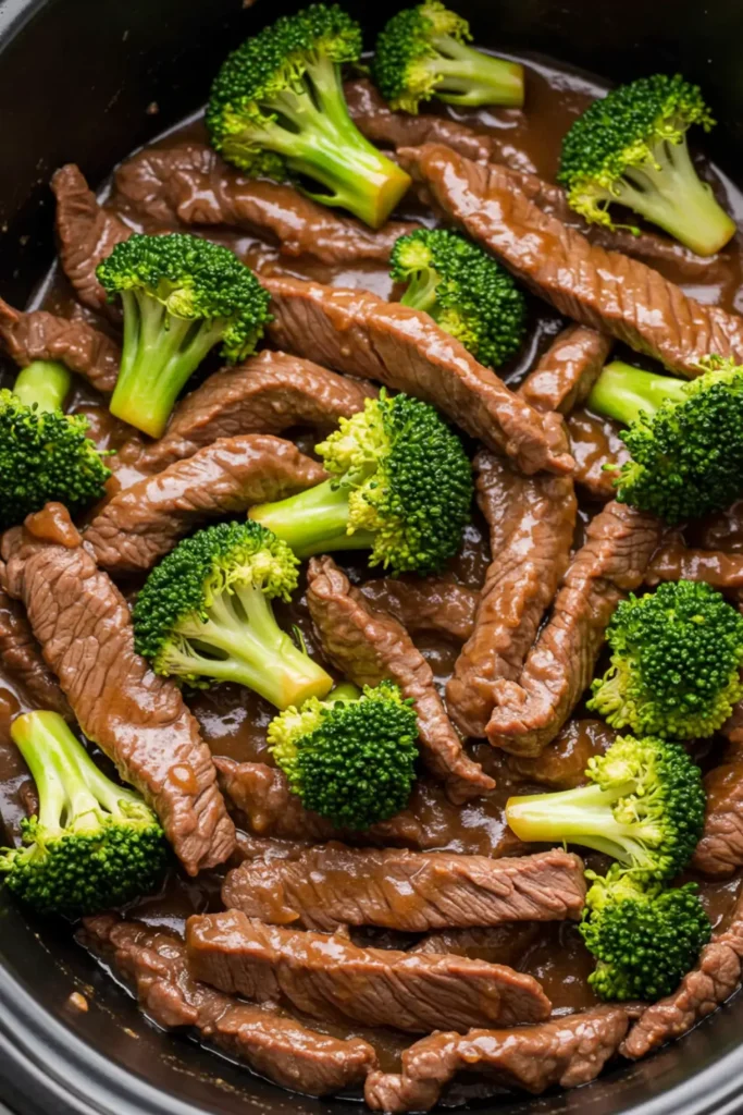 slow cooker beef and broccoli recipe