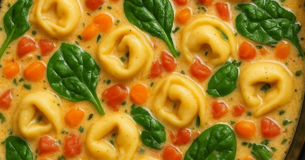 tortellini soup crockpot