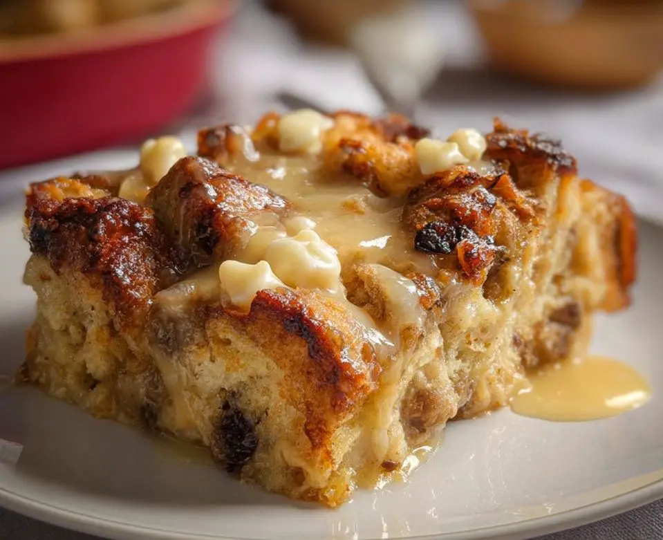 White Chocolate Bread Pudding