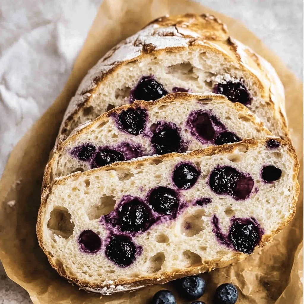 Blueberry Lemon Sourdough Bread