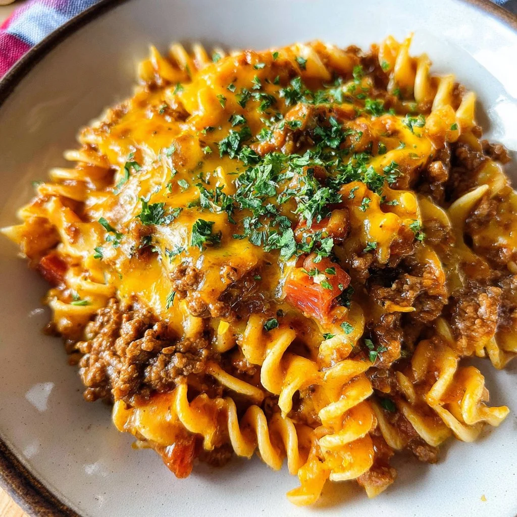 Cheesy Taco Pasta