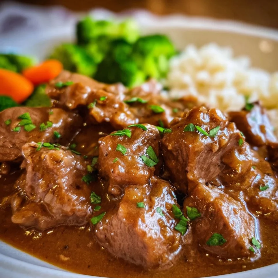 Crock Pot Beef Tips and Gravy