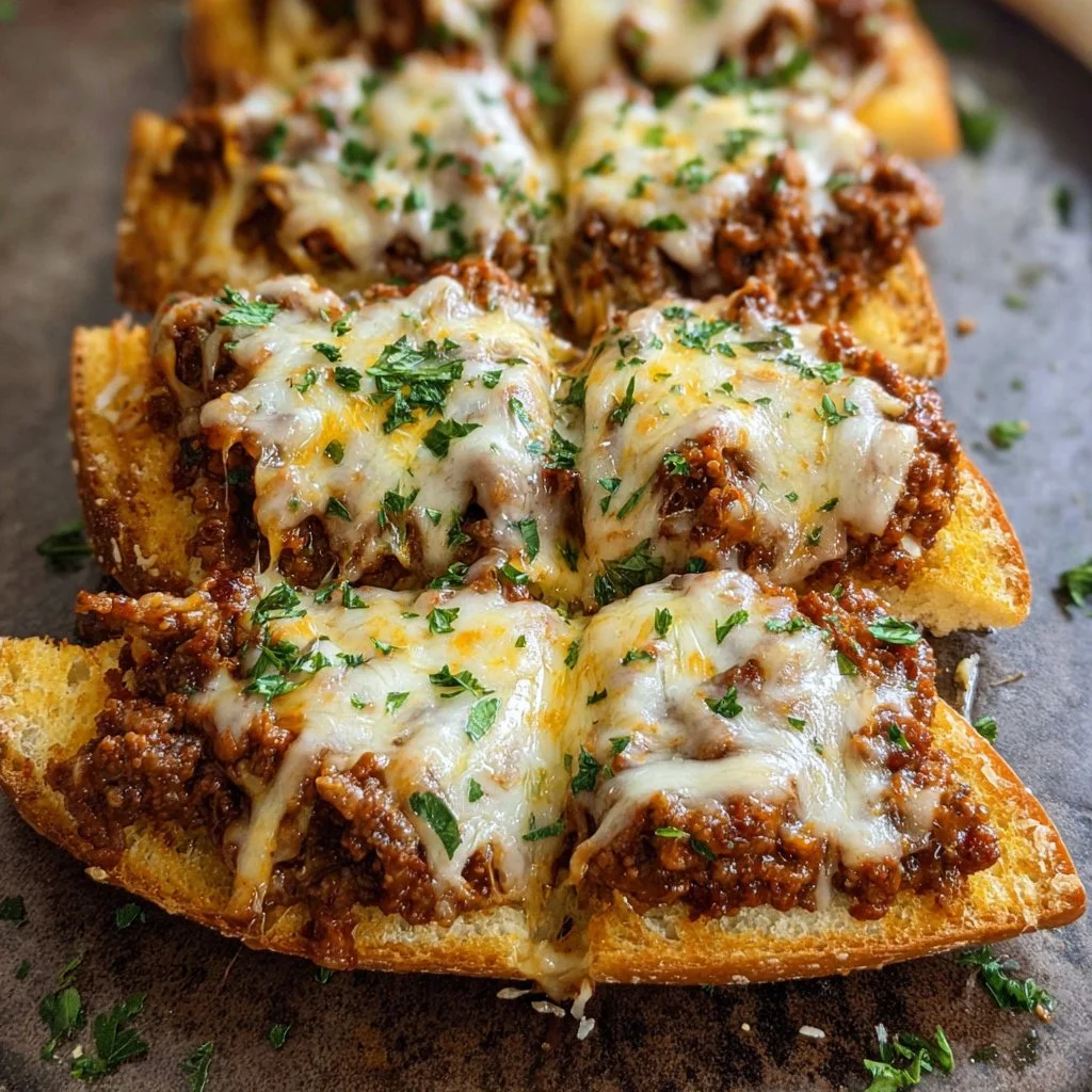 Garlic Bread Sloppy Joes