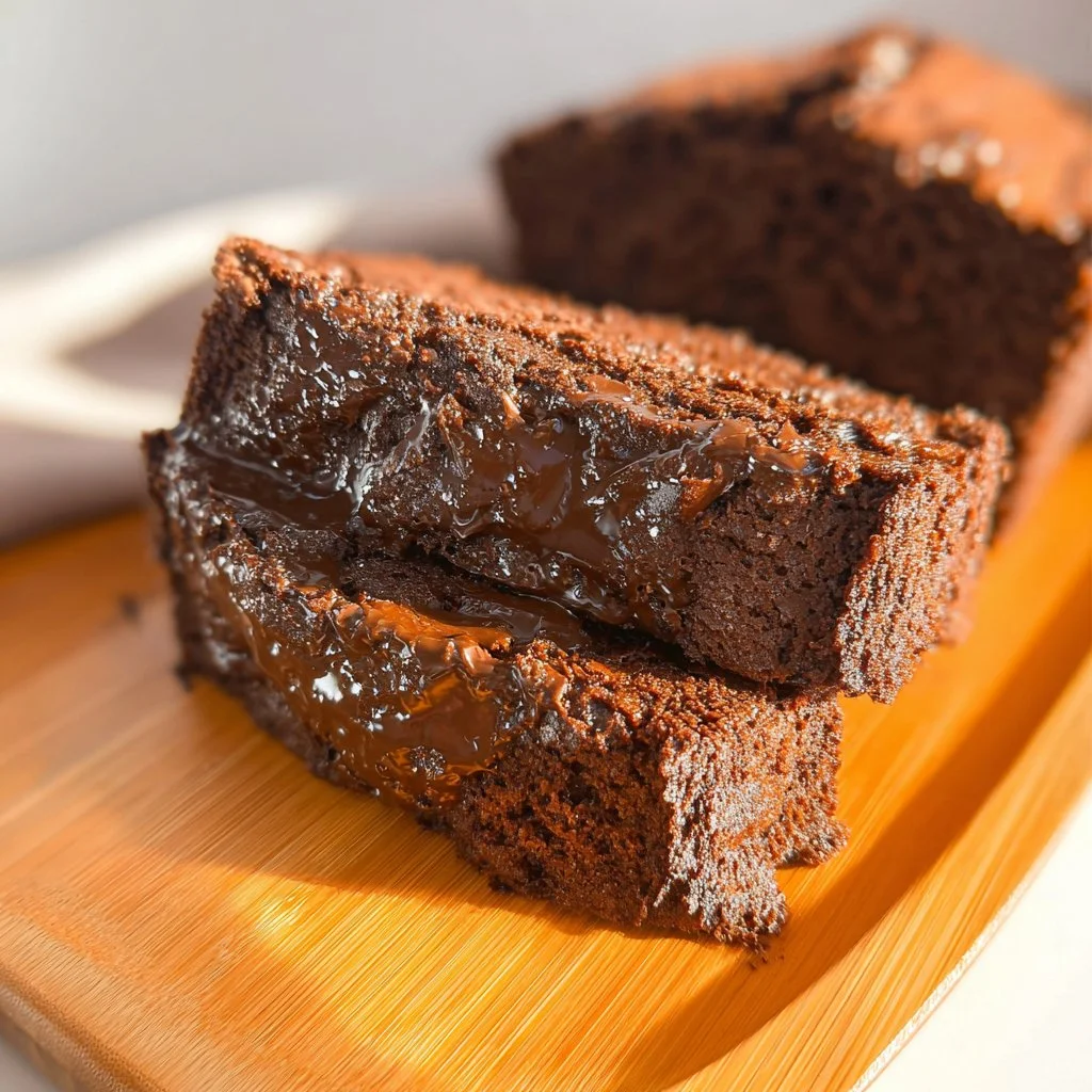 Hot Fudgey Brownie Bread