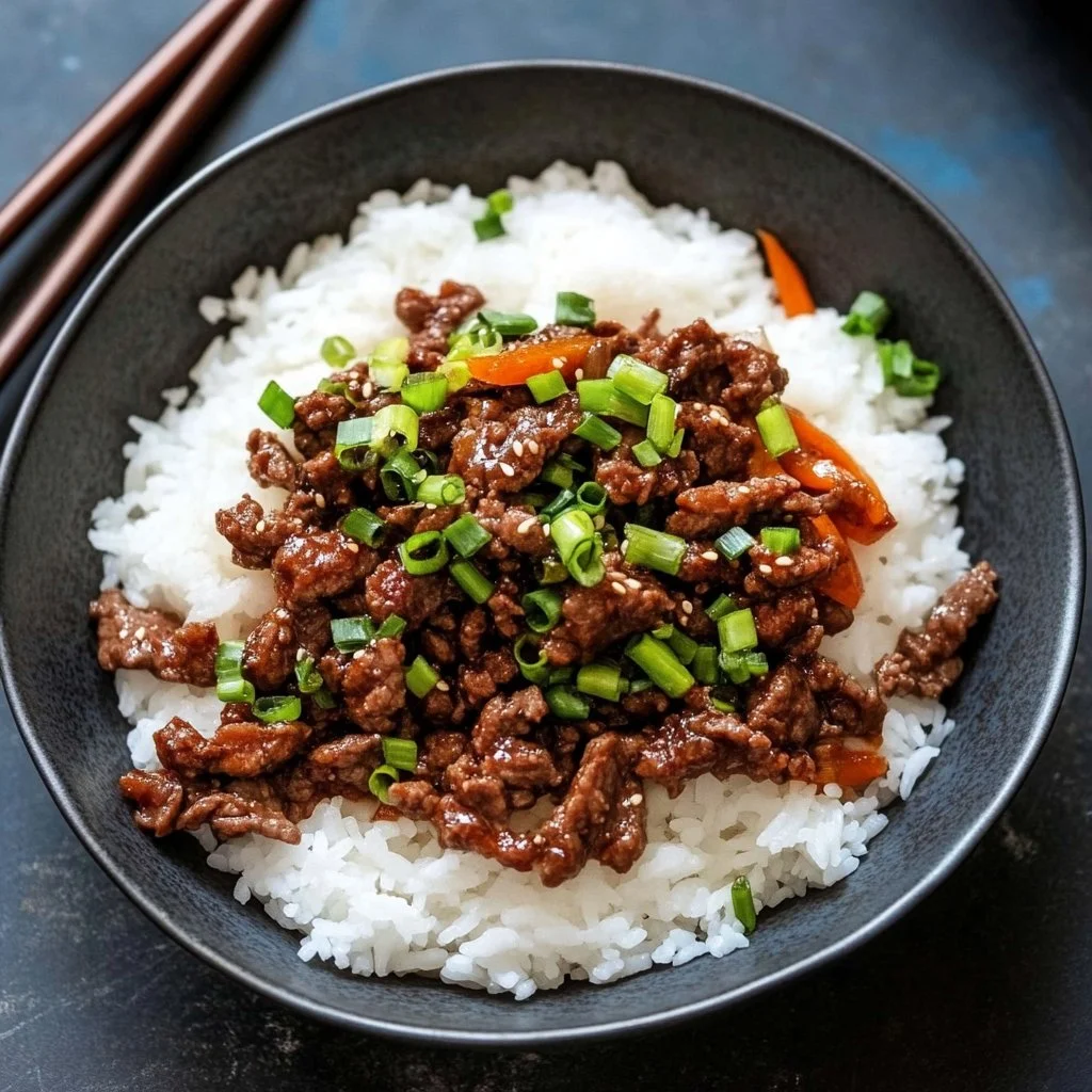 Korean Beef and Rice