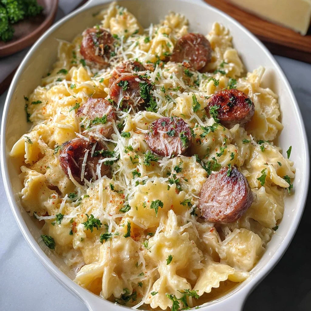 Sausage Alfredo Pasta