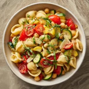 chickpea pasta salad
