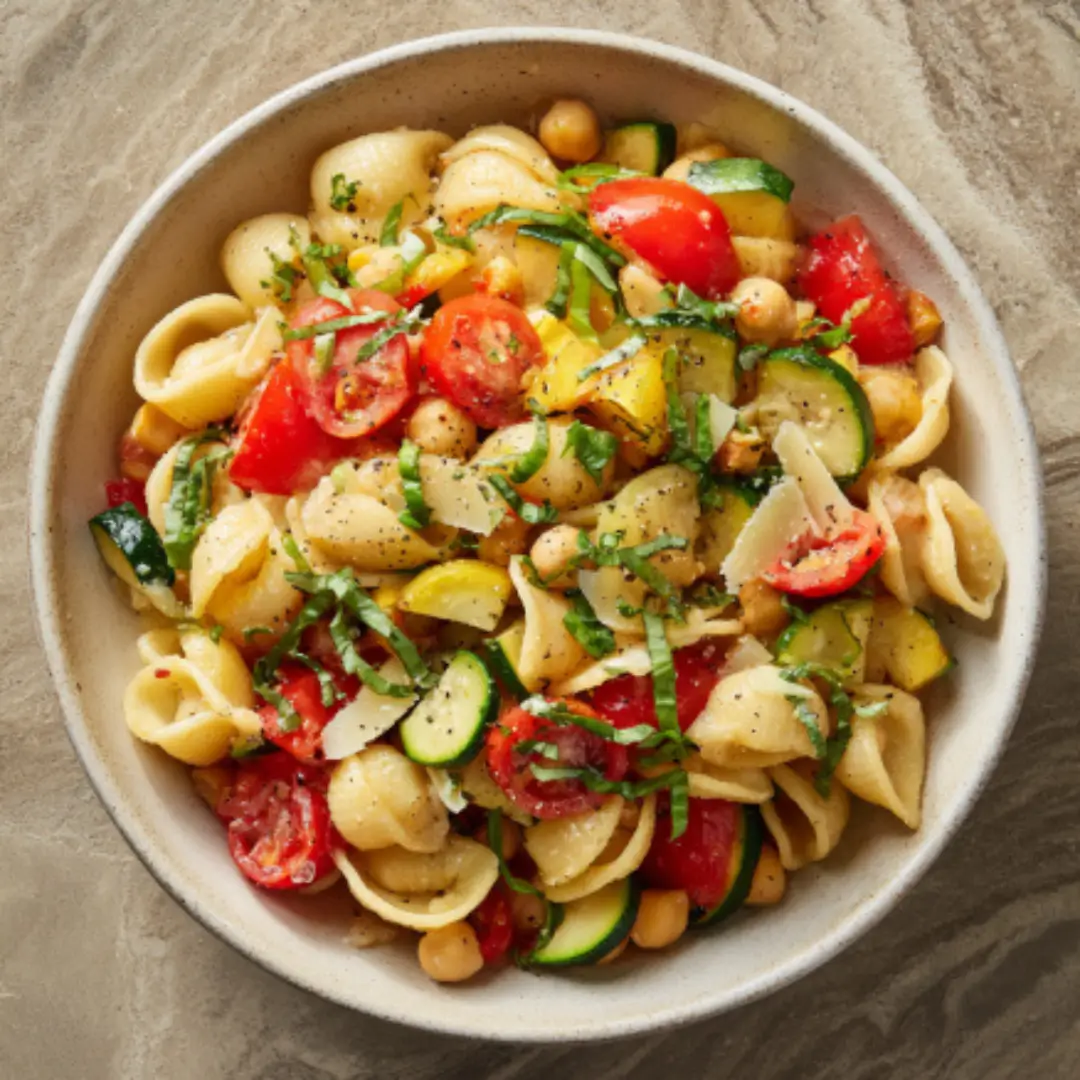 chickpea pasta salad
