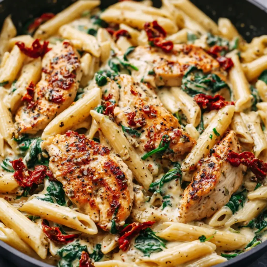 creamy tuscan chicken pasta