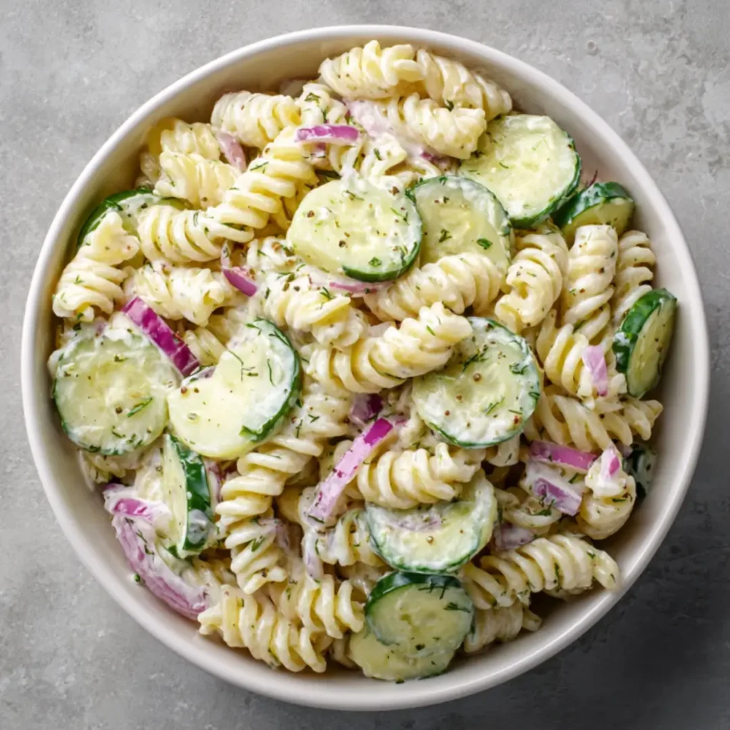 cucumber pasta salad