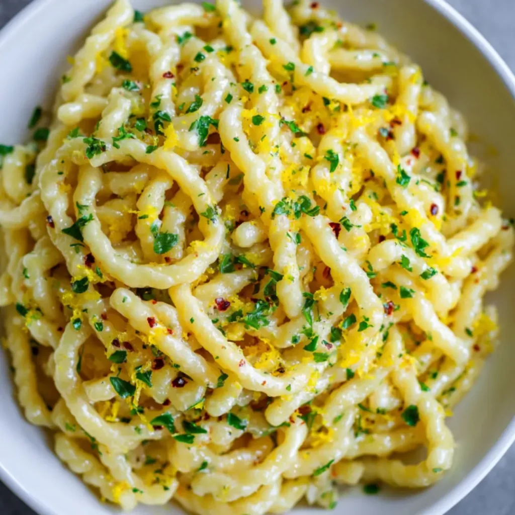 lemon parmesan pasta