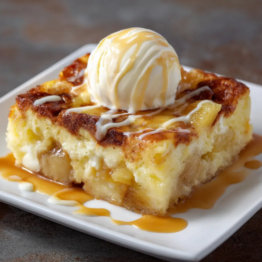pineapple bread pudding