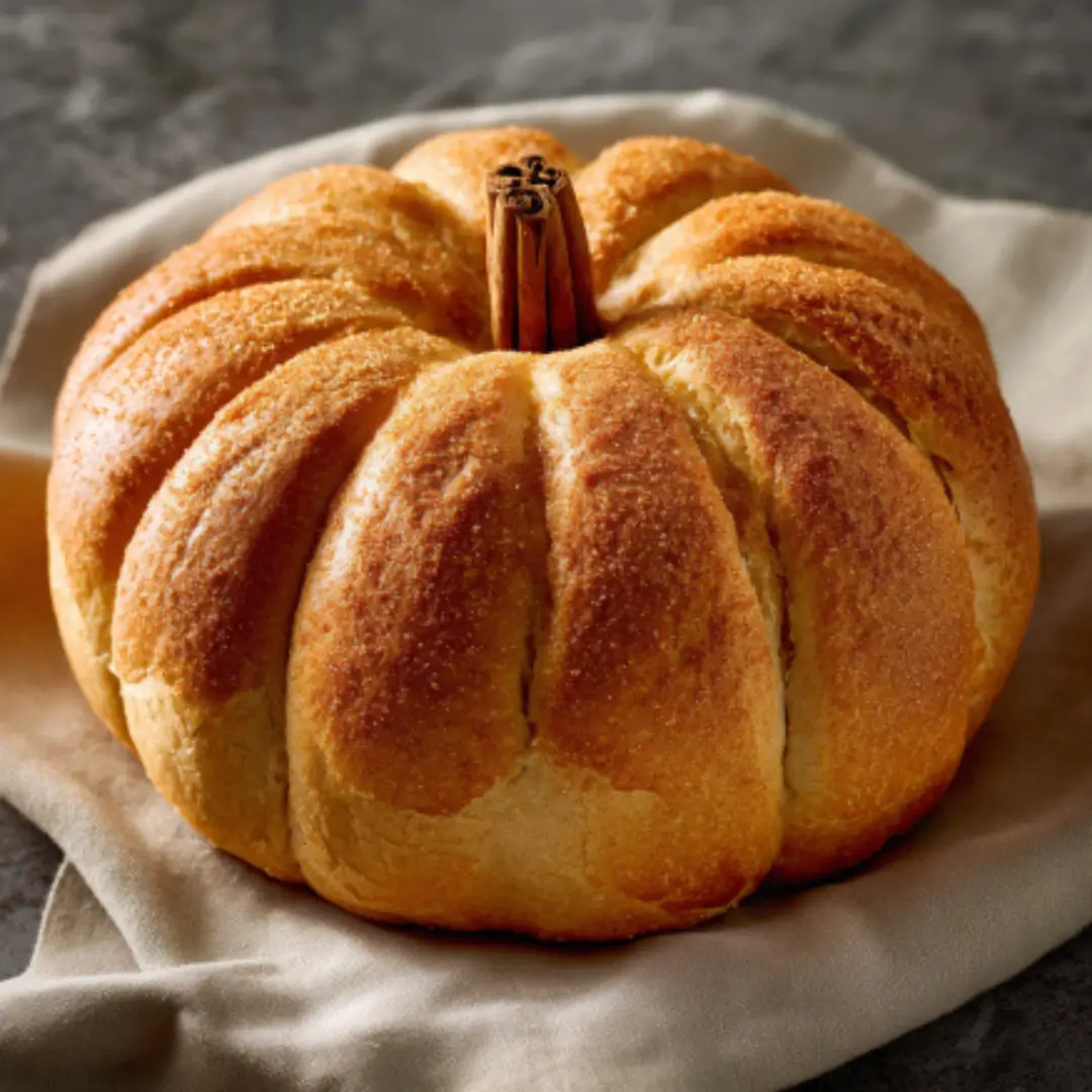 pumpkin shaped bread