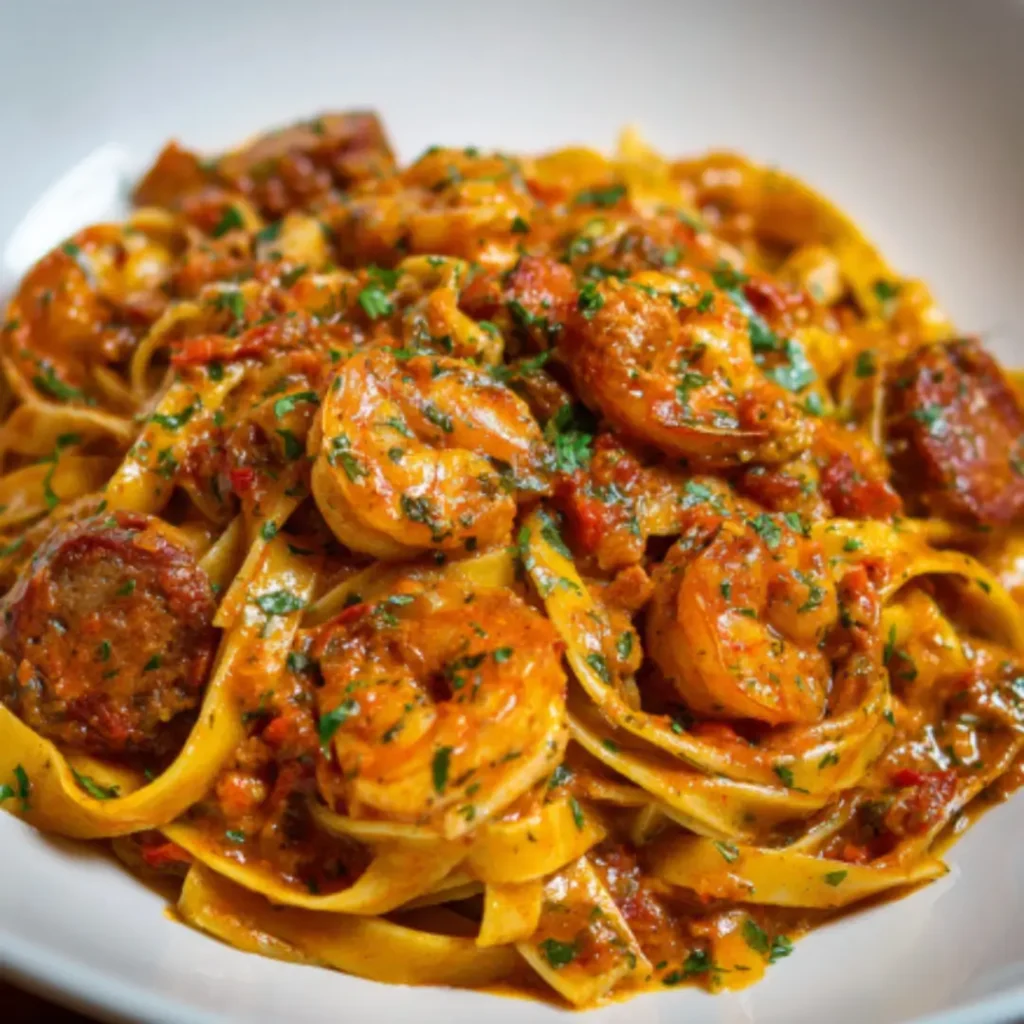 shrimp and sausage pasta