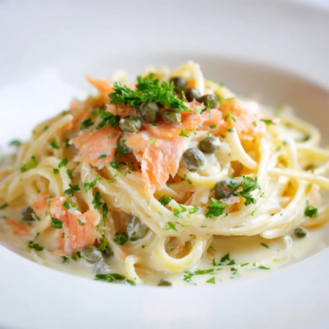smoked salmon pasta