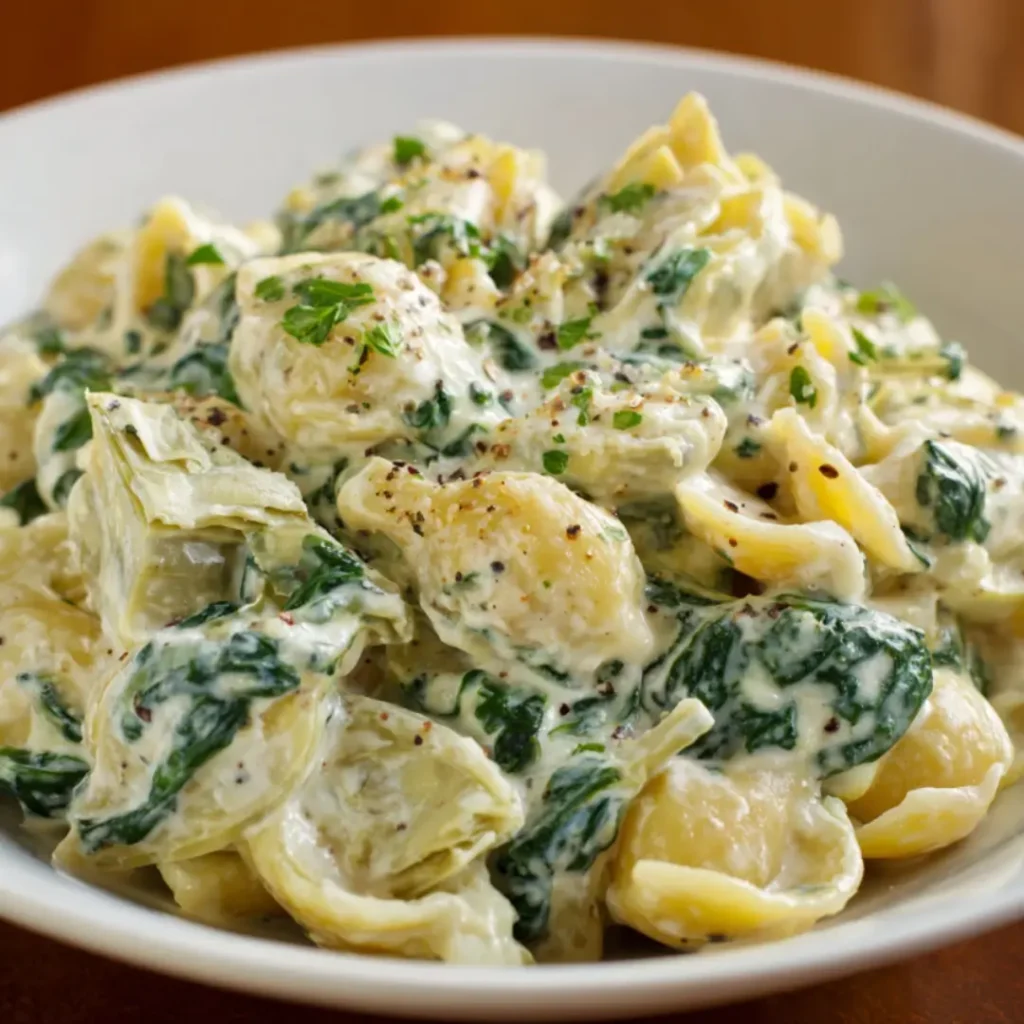 spinach artichoke pasta recipe