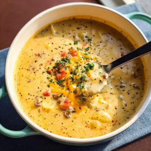 Cheeseburger Soup recipe