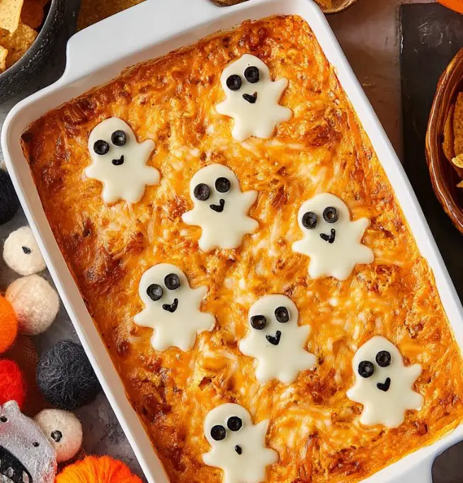 Halloween Buffalo Chicken Dip