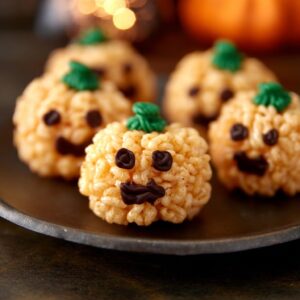 Pumpkin Rice Krispies Treats