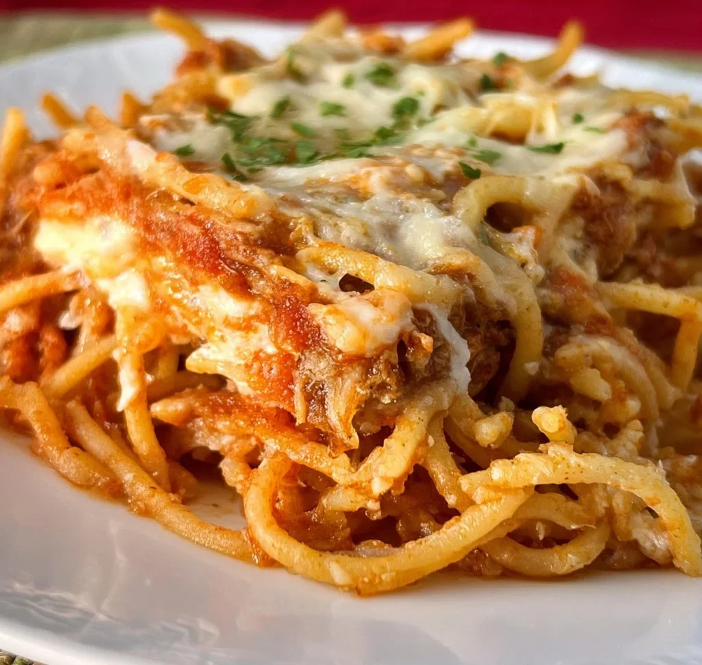 Baked Spaghetti with Cream Cheese