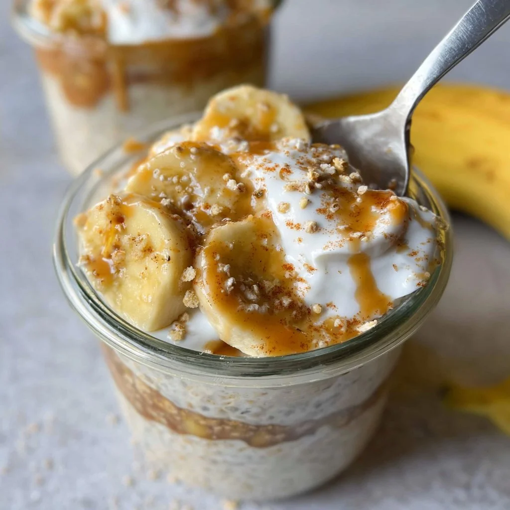 Banana Cream Pie Overnight Oats