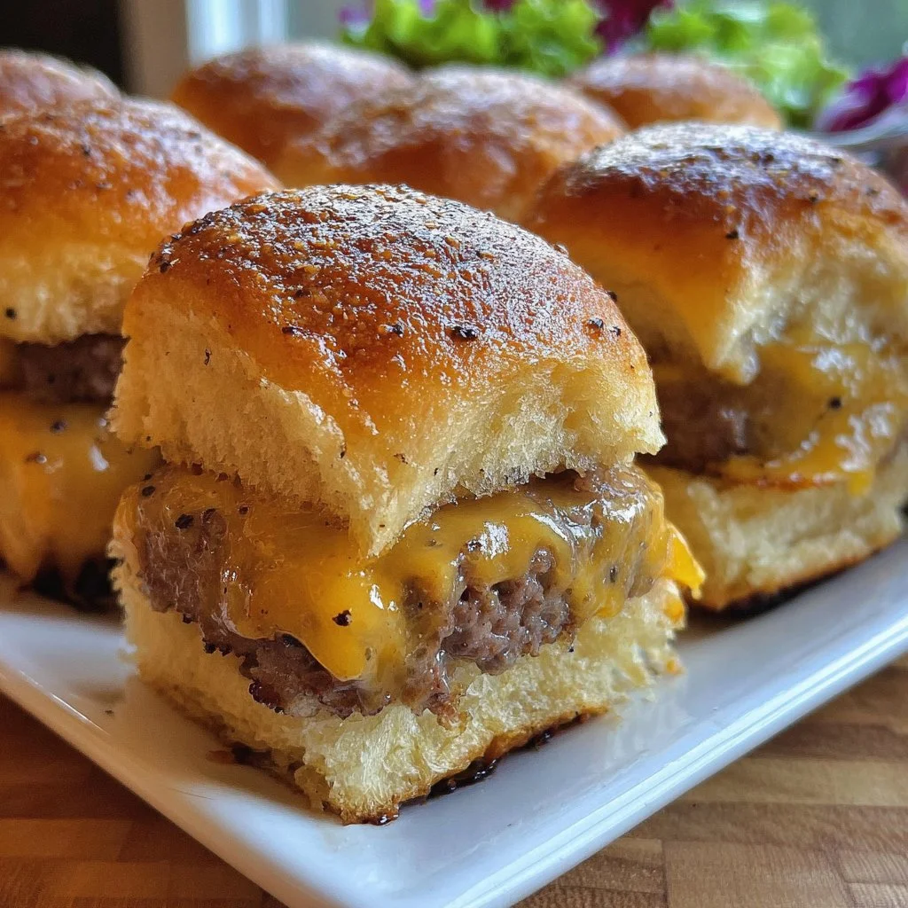 Beef & Cheddar Sliders