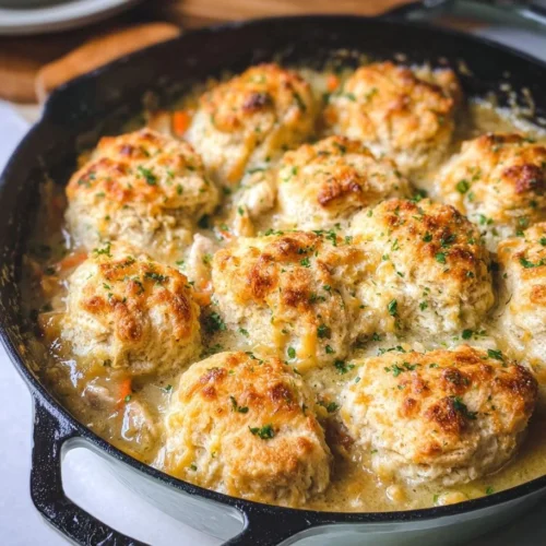 Cheddar Bay Biscuit Chicken Pot Pie