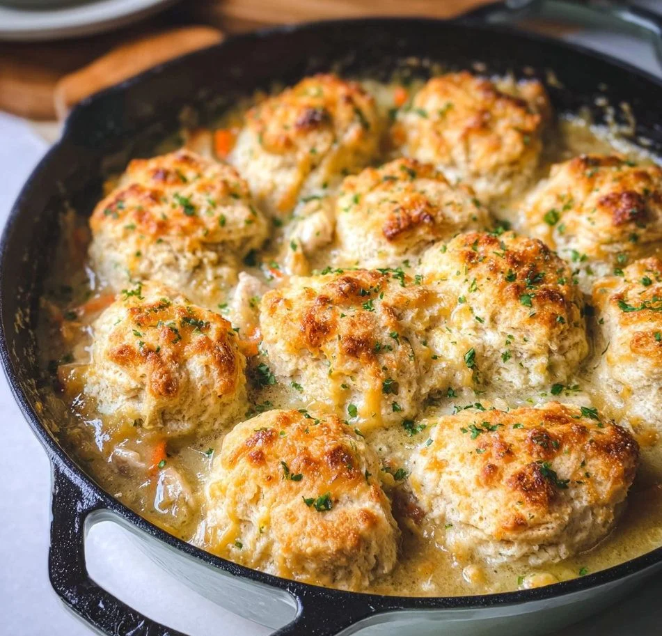 Cheddar Bay Biscuit Chicken Pot Pie