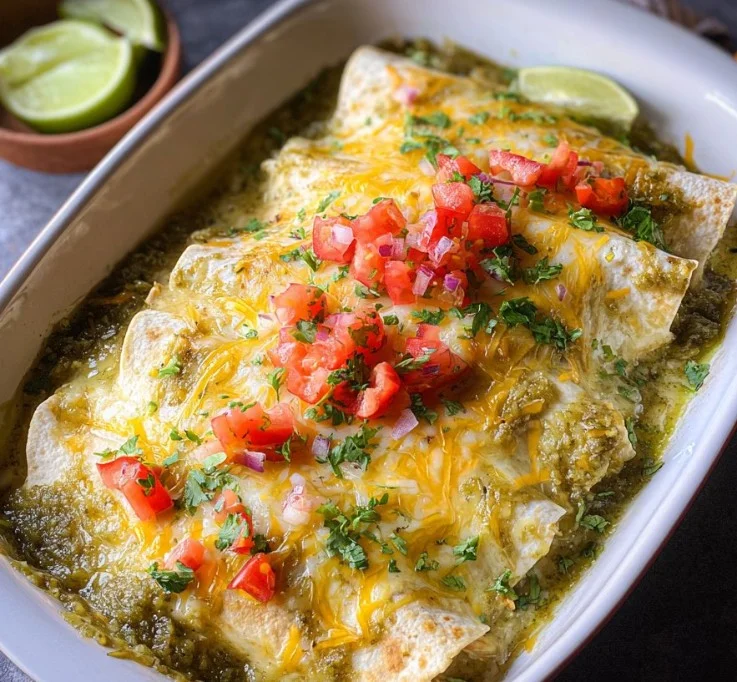 Chicken Enchiladas with Green Sauce