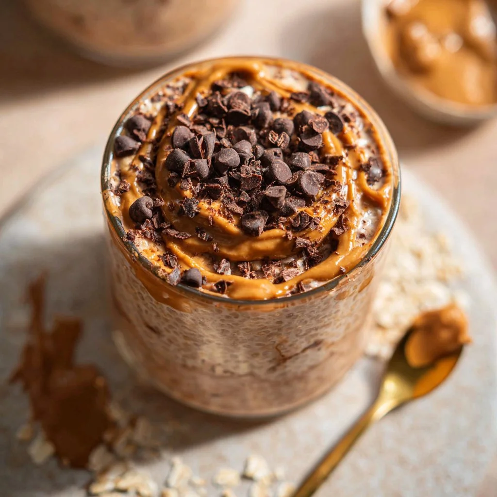 Chocolate Peanut Butter Overnight Oats