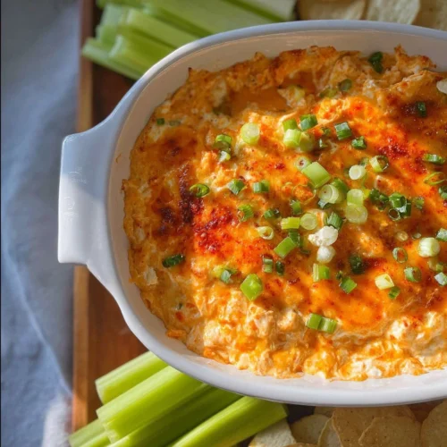 Cottage Cheese Buffalo Chicken Dip