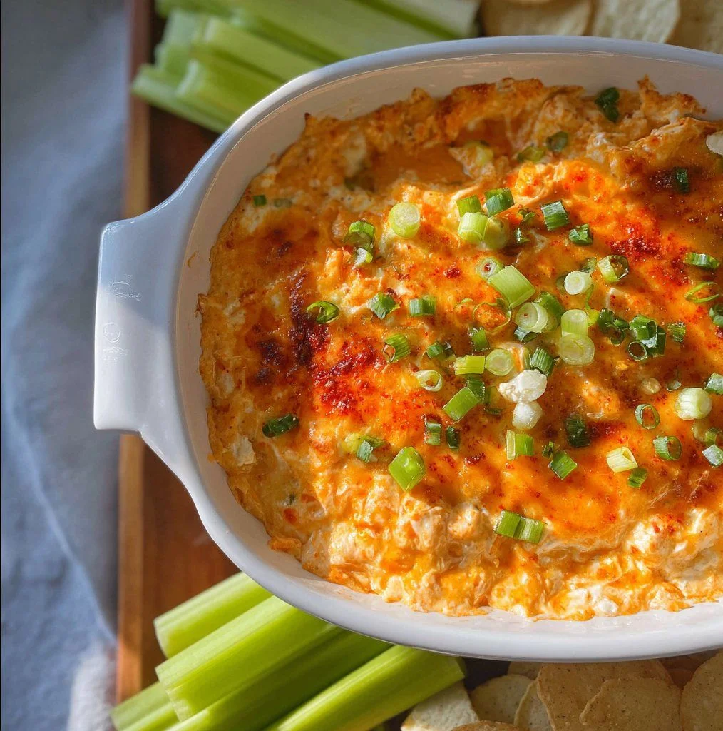 Cottage Cheese Buffalo Chicken Dip